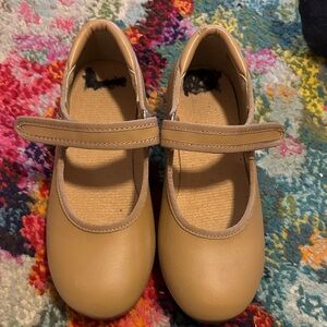 Tan Kids Mary Jane Shoes